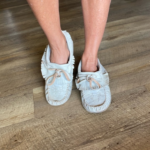 Free People Fringed Leather Moccasins - Picture 13 of 16